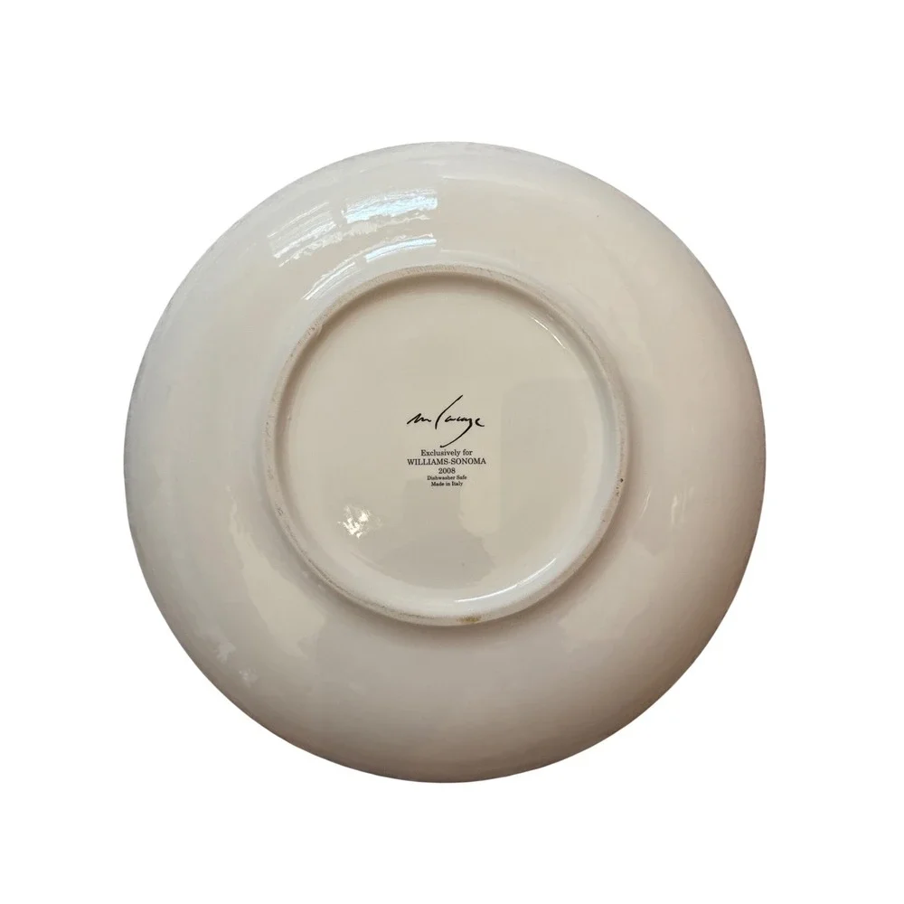 Williams‎ Sonoma M Lauge Rooster Chop Plate 2008 Italy Ceramic 15.5